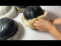 Winter Sale Real Rabbit Fur Hat Cow Leather Cap Stylish Warm Unisex Winter Fashion 2025