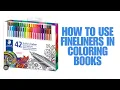 How to Use Fineliners in Coloring Books Adult Coloring