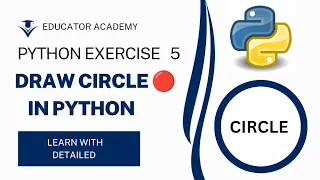 Draw Circle Spiral Circle Concentric Circle Using Turtle Graphic library Python 100 Explained