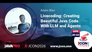 Livecoding Creating Beautiful Java Code With LLM and Agents Adam Bien EN