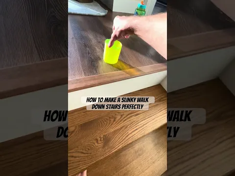 How to make a slinky walk perfectly down stairs