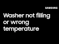 What to check if a Samsung washing machine displays 4C or NF error codes Samsung US