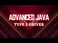 Type 3 Driver JDBC Advanced Java
