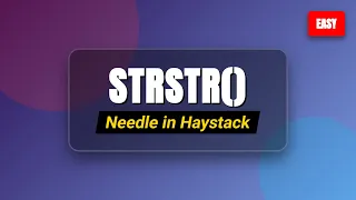 Implement strStr - Find Needle in Haystack