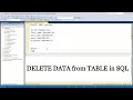 How to DELETE data from table in SQL
