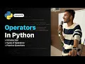 Operators In Python Python for Beginners Lecture