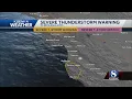 Severe Thunderstorm Warning issued for parts of Monterey County
