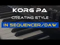 Lagu Korg style creation with DAW/Sequencer | Midi Import/Export in style