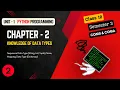 Python - String List Tuple None Unit 1 Chapter 2 Part 2 Class 12 Semester 3 COMS COMA