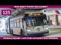 NJT Bus Route 125 Full Journey Jersey City JSQ - NYC Port Authority Bus Terminal 2026
