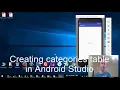 Android Calorie Counter App - 5 Creating categorie