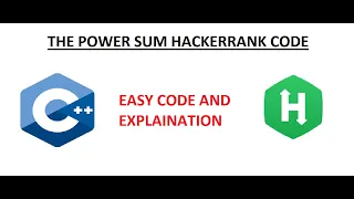 The Power Sum Recursion hackerrank code explaination