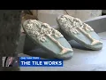 Watch tiles be made by hand in Doylestown Pennsylvania