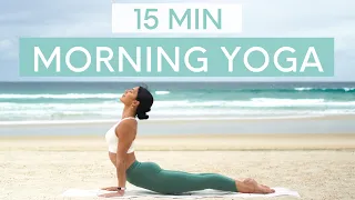 15 min morning yoga flow wake up u0026 feel energised
