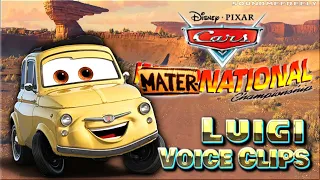 all luigi voice clips cars mater national championship lines tony shalhoub 
