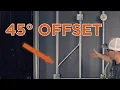 How to bend a 45 degree offset