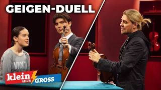 David Garrett vs. Selma (13): Wer erkennt mehr Geigen? | Klein gegen Groß