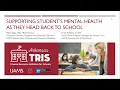 Back to School Supporting the Mental Health of Students and School Staff