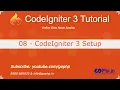 8 - CodeIgniter 3 Setup CodeIgniter 3 Tutorial