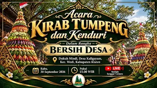 Live Kirab Tumpengan dan Kenduri. Dalam Rangka Bersih Desa Kaligayam Wedi Klaten.