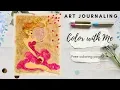 Doodling and Journaling - Free Coloring Page