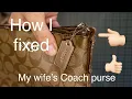Coach purse repair