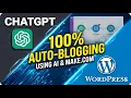 How to Automate a WordPress Blog Using ChatGPT and Make com Wordpress AI Automation