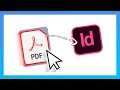 How to Import a PDF into InDesign Adobe Tutorial