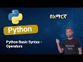 Python Operators Explained Python Basic Syntax - Operators Amharic Tutorial for Beginners