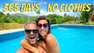 how to live and work without clothes in paradise
