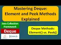 Mastering Deque Element and Peek Methods Explained Java Collection Framework