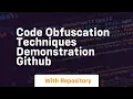 code obfuscation techniques demonstration github