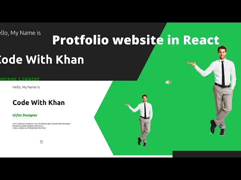 How To Make React Portfolio Website Responsive React Project Full for Beginners