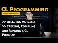 Intro to CL Programming - Tutorial 1