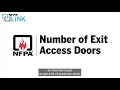 Number of Access Exit Doors Needed per NFPA 101