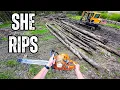 The Fastest Chainsaw I ve Ever Run