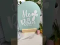 DIY chalkboard Easter sign from Walmart Dollar Shop using my Cricut