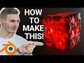 How to create this Sci-Fi Glowing Cube Blender Tutorial