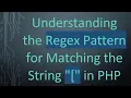Understanding the Regex Pattern for Matching the String in PHP