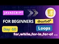 Loops in JavaScript JavaScript loops for loop in JavaScript while loop in JavaScript loops