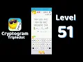 Cryptogram Tripledot Level 51 Answer SolutionGuruji