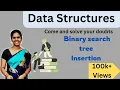 Binary search tree insertion BST 36 DATA STRUCTURES IN TELUGU