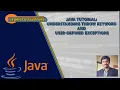 Java Tutorial Understanding throw Keyword and User-Defined Exceptions