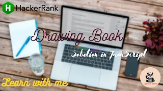 HackerRank Question Drawing Book Solution in JavaScript Learn with me Learn in Tamil