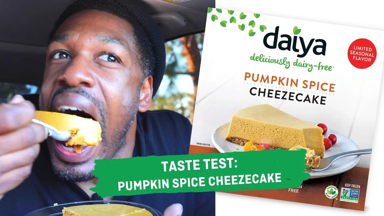 taste test: Daiya pumpkin spice cheezecake (vegan)   Chris C-Snacks Clarke for hot for food