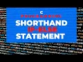 C Programming Shorthand If-Else statement