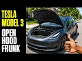 Tesla Model 3 - How to open the