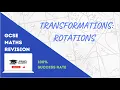 TRANSFORMATIONS ROTATIONS GCSE MATHS 9-1 EDEXCEL AQA CIE OCR