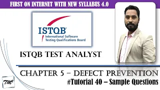 ISTQB Test Analyst v4 0 Tutorial 40 Sample Questions on CHapter 5