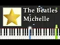 Download Lagu The Beatles - Michelle - Piano Tutorial Easy Synthesia - How To Play